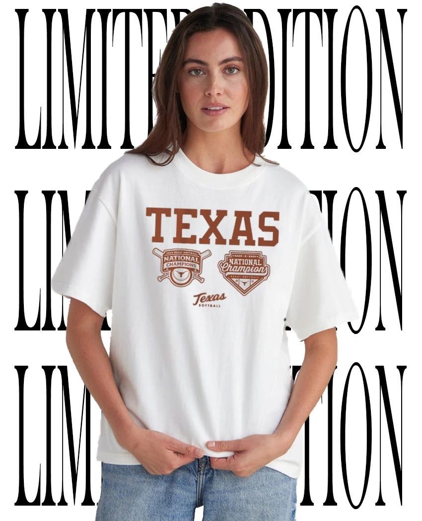 Texas Longhorns Softball Back-To-Back 2026 National Champions logo shirt