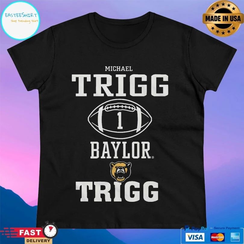 Michael Trigg Baylor Bears Trigg Football T-shirts