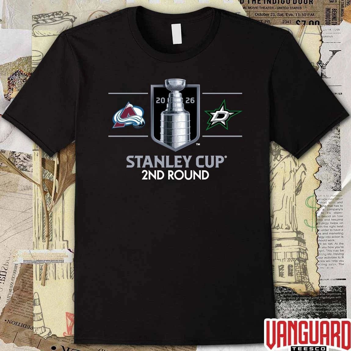 Original Colorado Avalanche vs Dallas Stars 2026 NHL Stanley Cup 2ND Round t-shirt