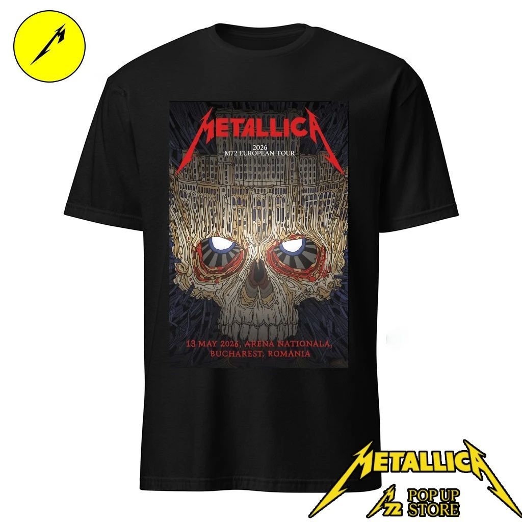 Metallica 2026 M72 European Tour May 13, 2026 Arena nationala, Bucharest , Romania Shirt