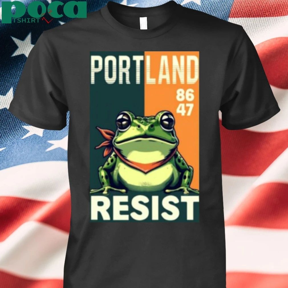 Portland -Frog-protest 86 47 Portland Frog 2025 T-shirt