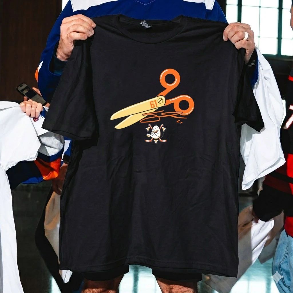 Anaheim Ducks Cutter Gauthier Scissors Shirt