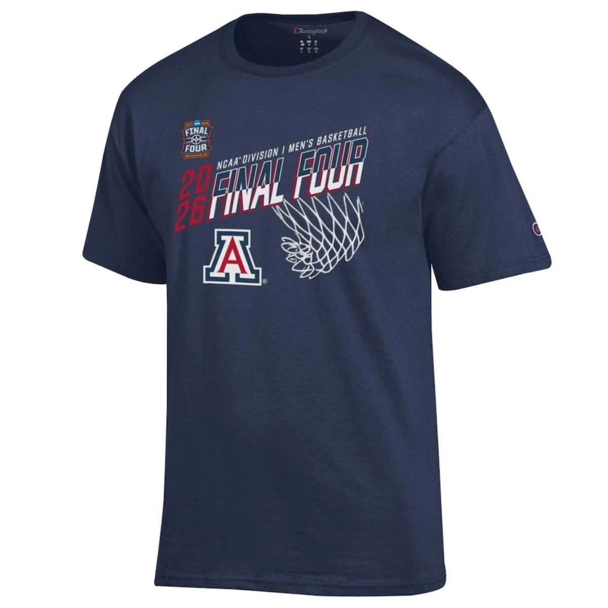 Arizona Wildcats Champion 2026 NCAA Men’s Basketball Tournament March Madness Final Four T-Shirt