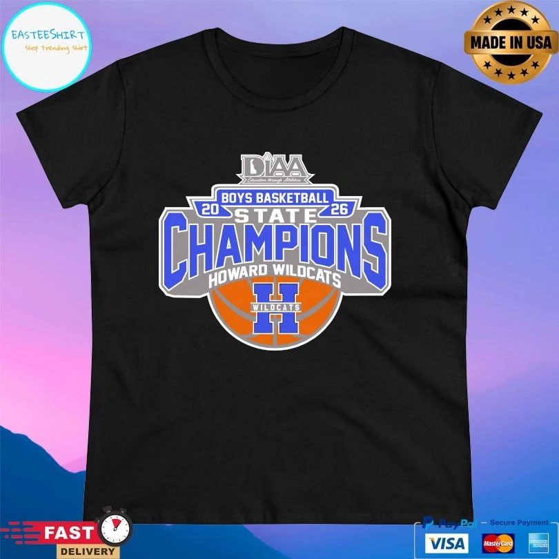 Diaa Boys Basketball 2026 State Champions Howard Wildcats T-shirts