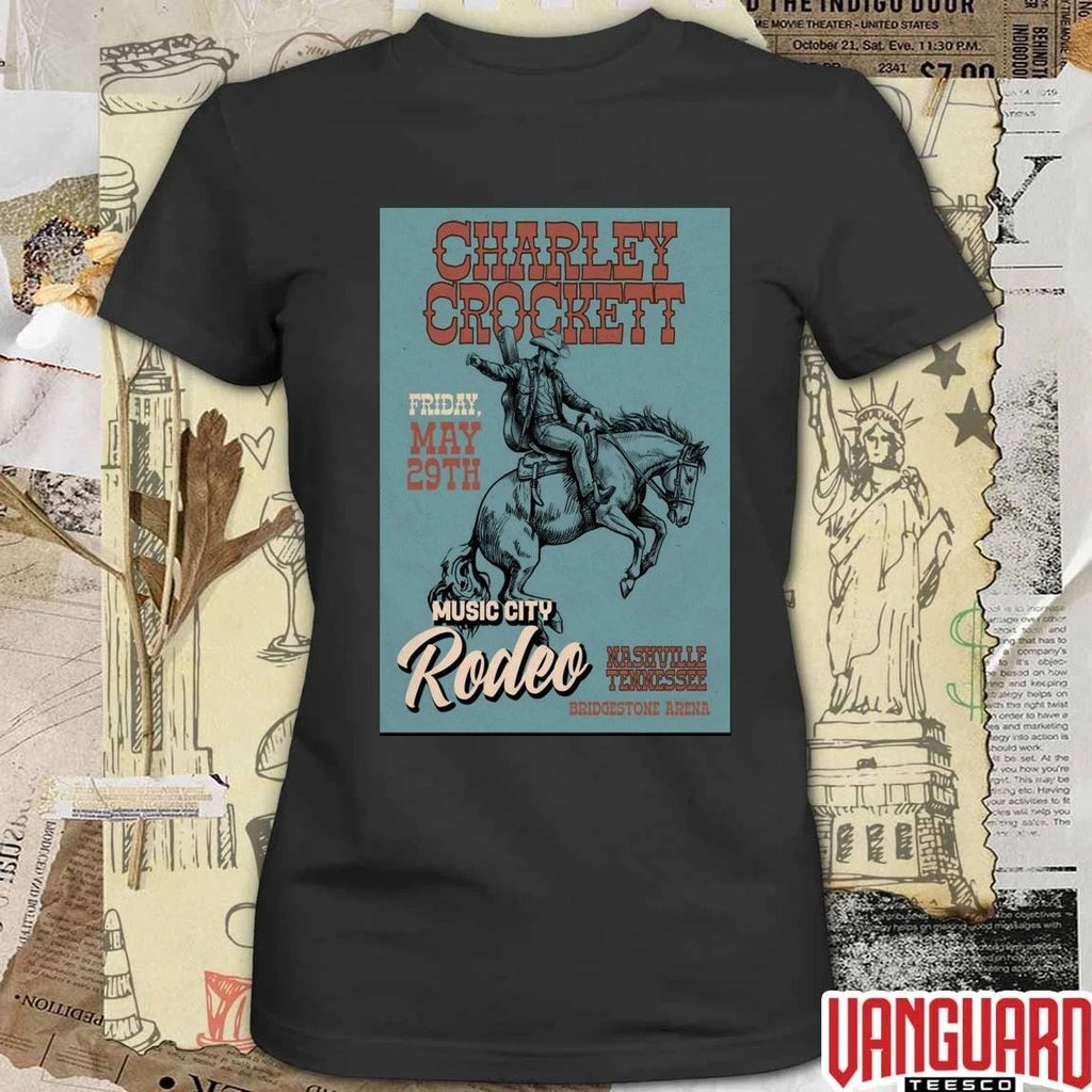 Charley Crockett Bridgestone Arena In Nashville TN On May 29 2026 Poster t-shirt