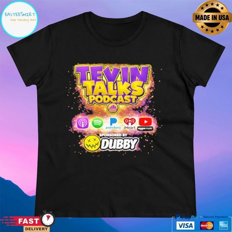 The Guardian Tevin Talks Podcast T-shirts