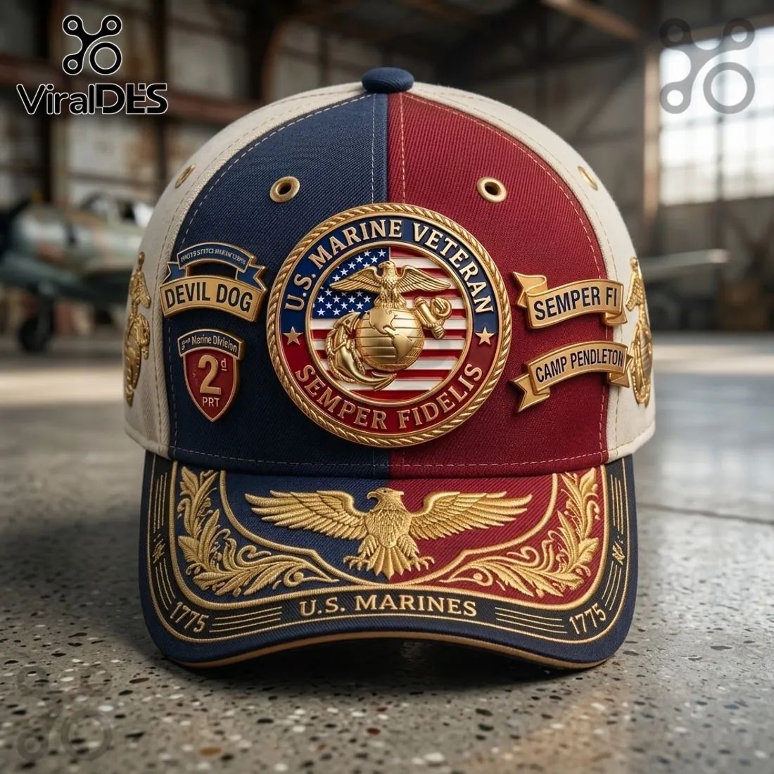 US Marine Corps Veteran Semper Fidelis Baseball Cap