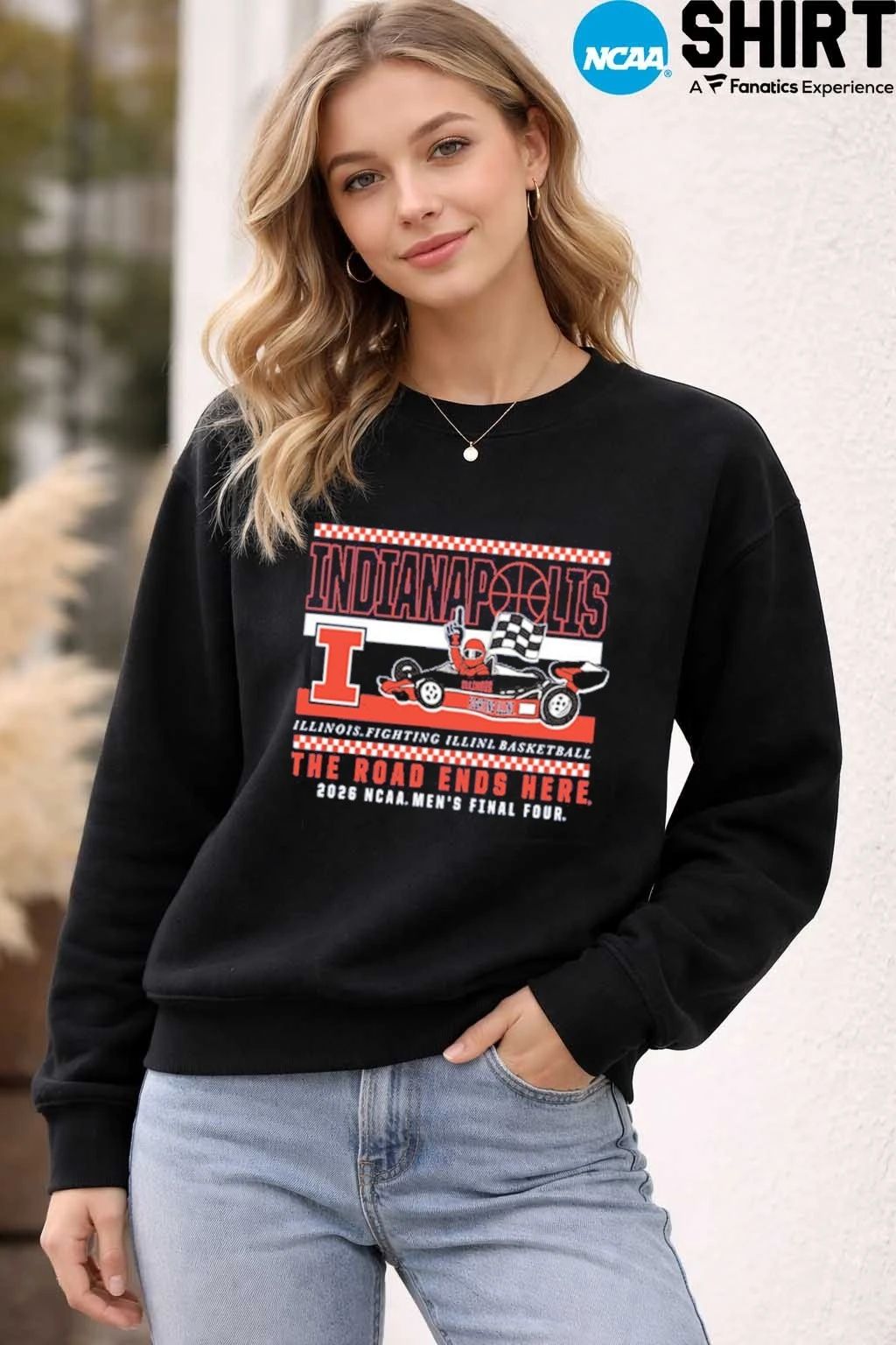 Illinois Fighting Illini 2026 NCAA Final Four Bound On The Road Again Short Sleeve T Shirt