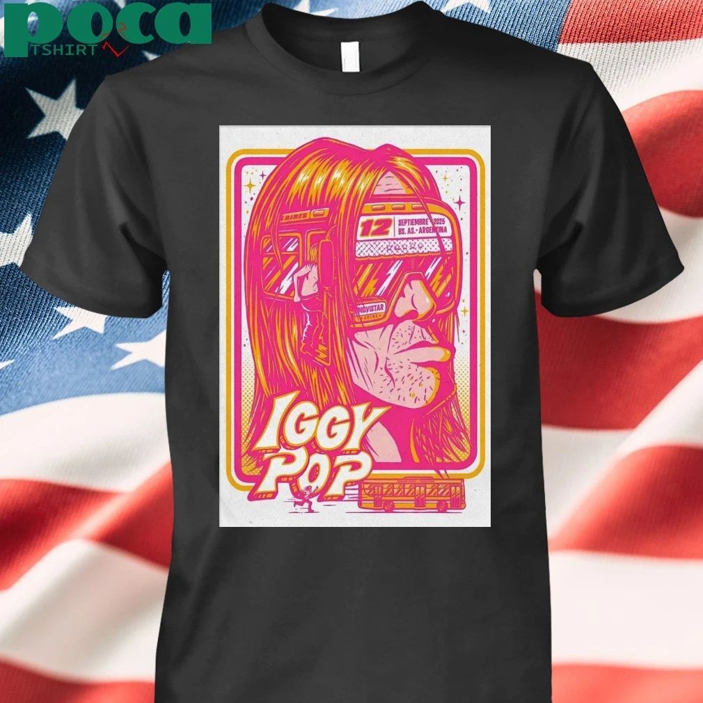 Iggy Pop At Movistar Arena On Sep 12 2025 Poster T-shirt