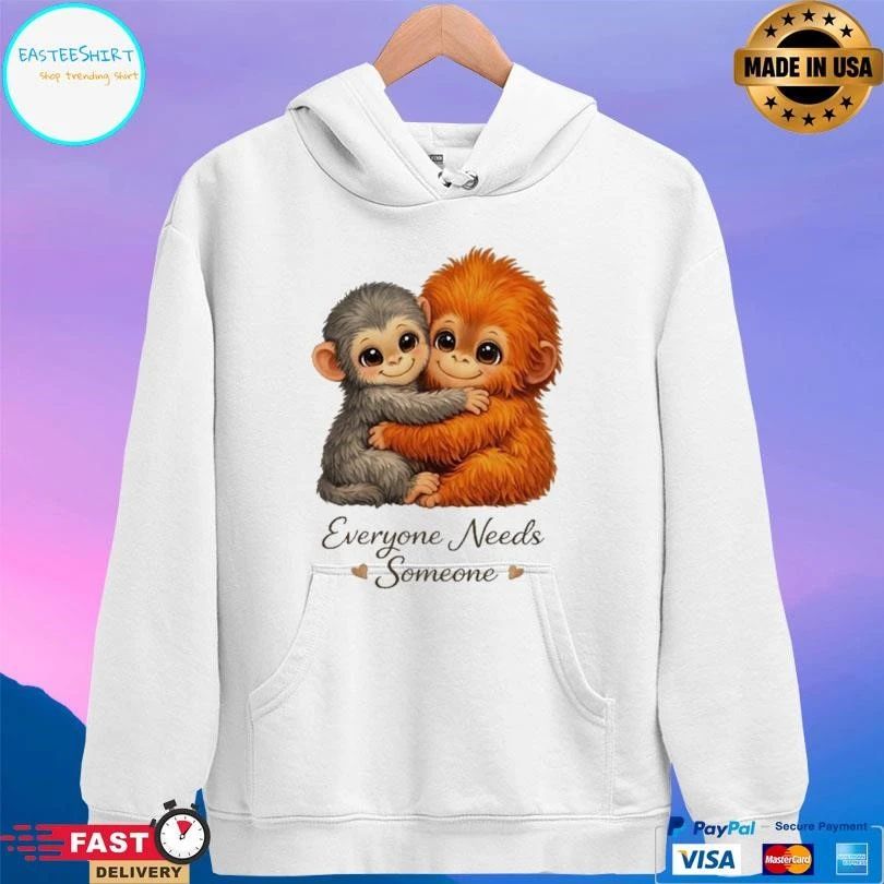 Everyone Needs Someone Viral Punch Monkey Graphic 2026 T-shirts