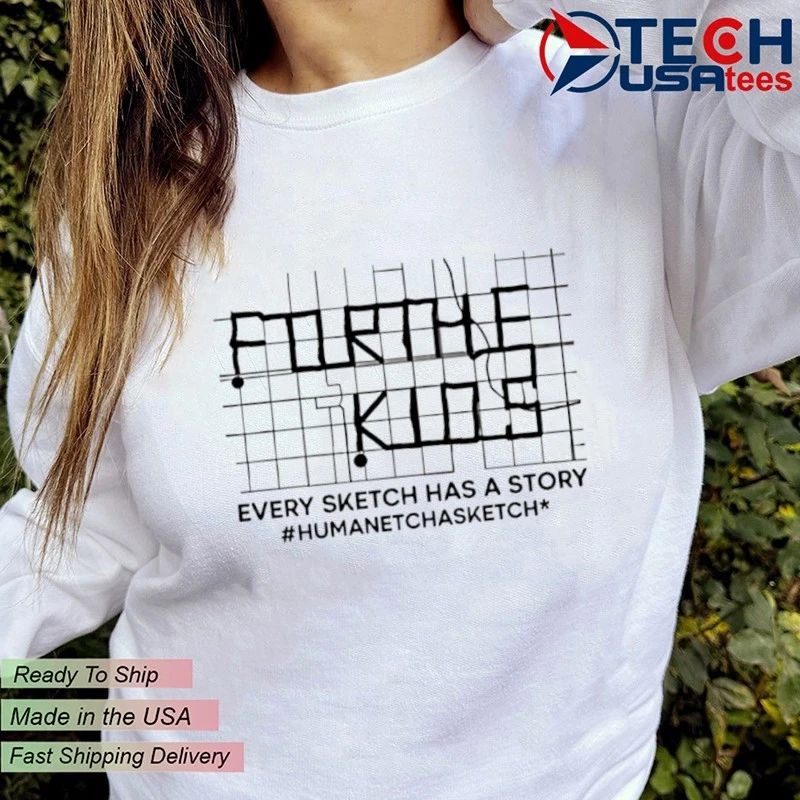 For the kids every sketch has a story human etch a sketch shirt