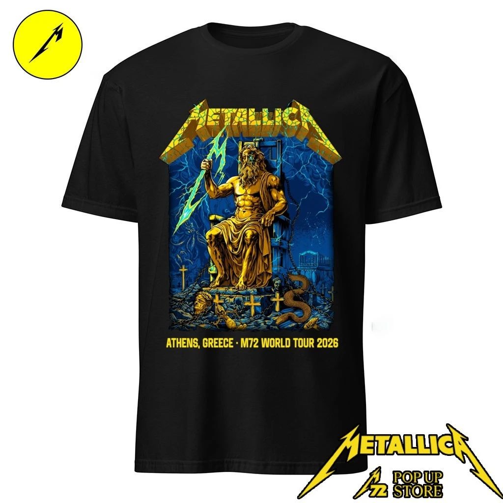 Metallica M72 Athens limited-edition poster Zeus by Revolver Dart Shirt