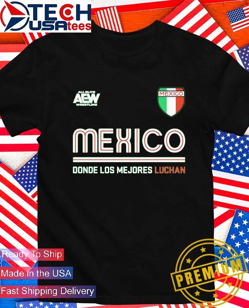 AEW Tournament Soccer Mexico where the best wrestle shirt