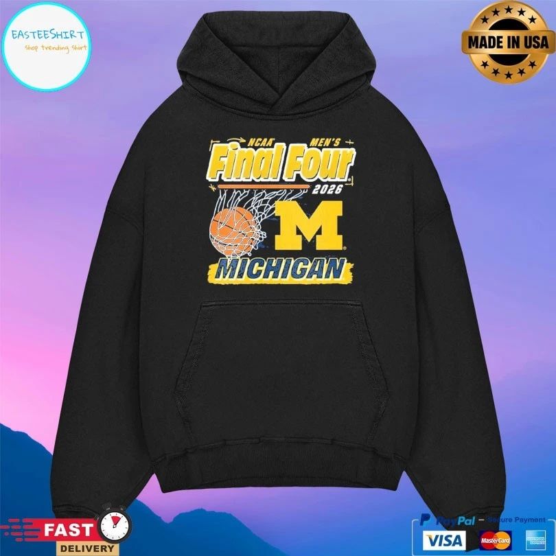 Michigan Wolverines Ncaa Men’s Final Four 2026 Basketball T-shirt