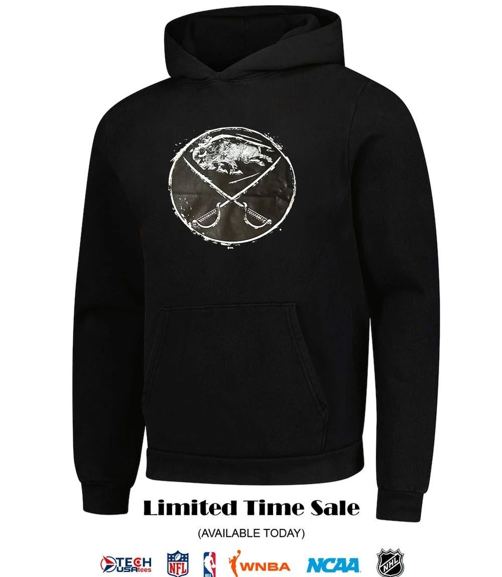 Buffalo Sabres Hockey Metal Iced Out logo shirt