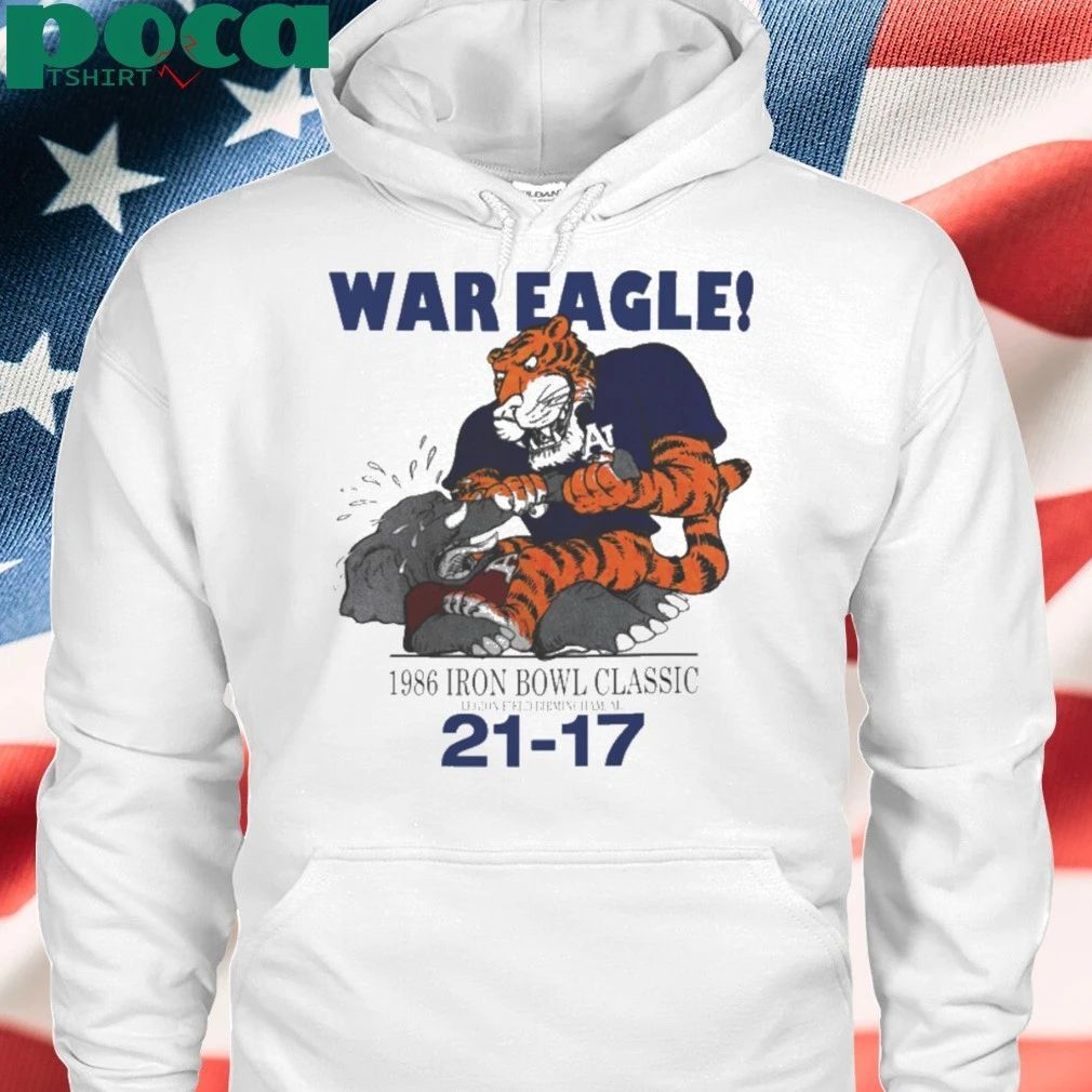 Vintage Alabama Vs Auburn 1986 Iron Bowl War Eagle T-shirt