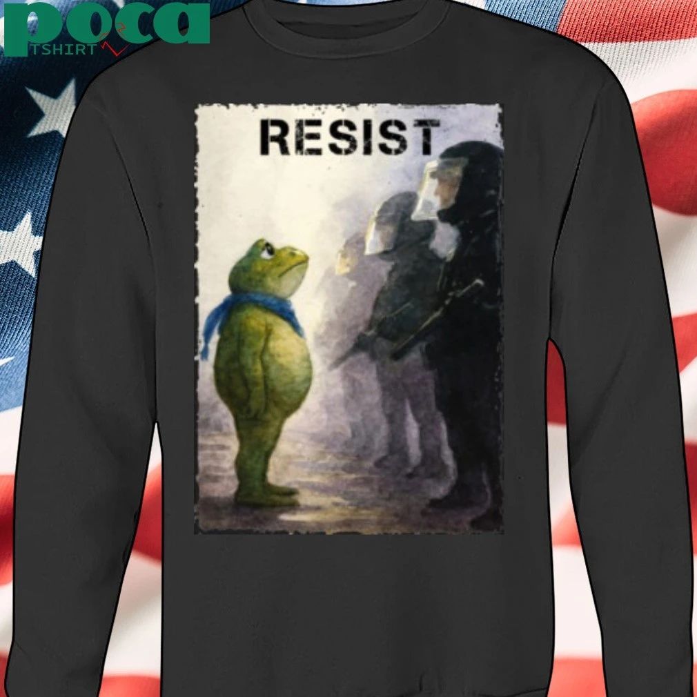 Portland Frog Against Resist Free Portland Poster T-shirt