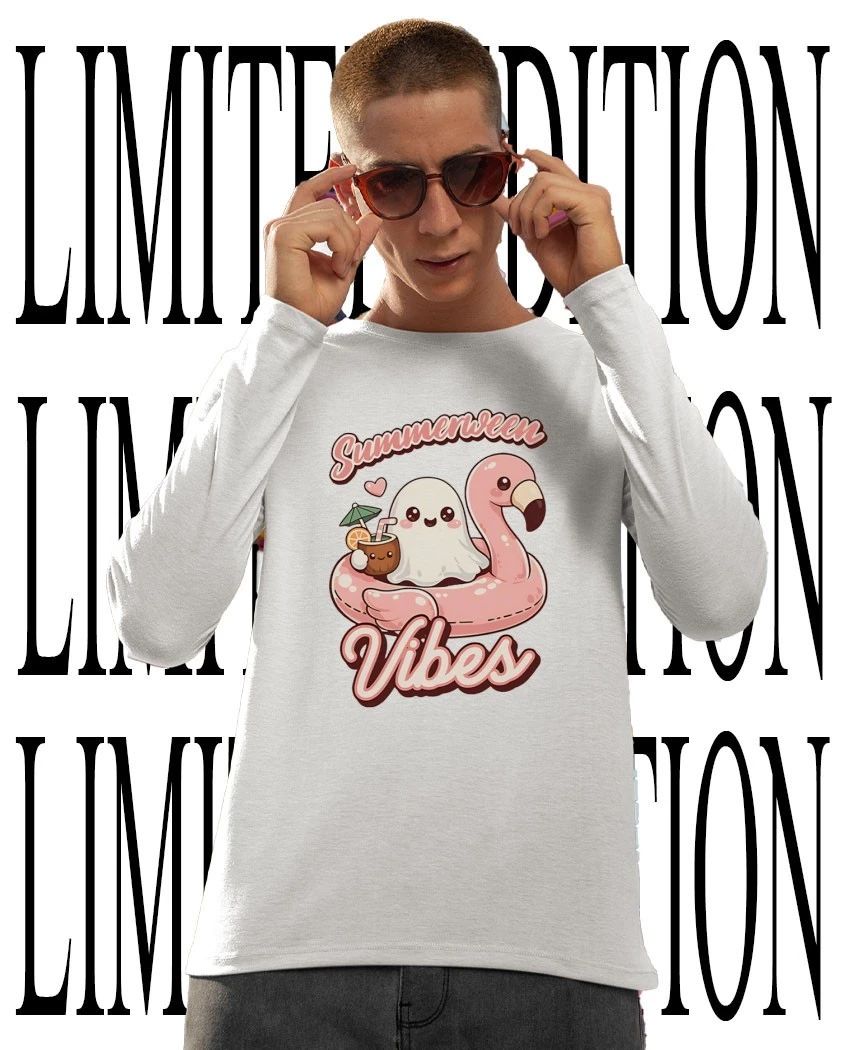Summermenween Vibes Ghost Flamingo shirt