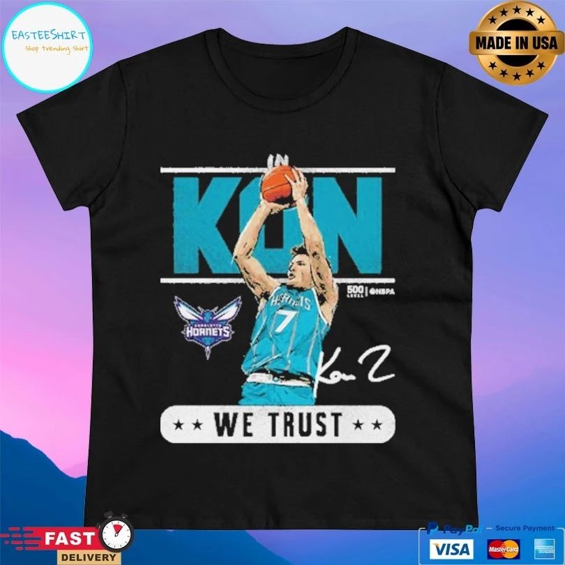 Kon Knueppel Charlotte Hornets Trust We Trust T-shirts