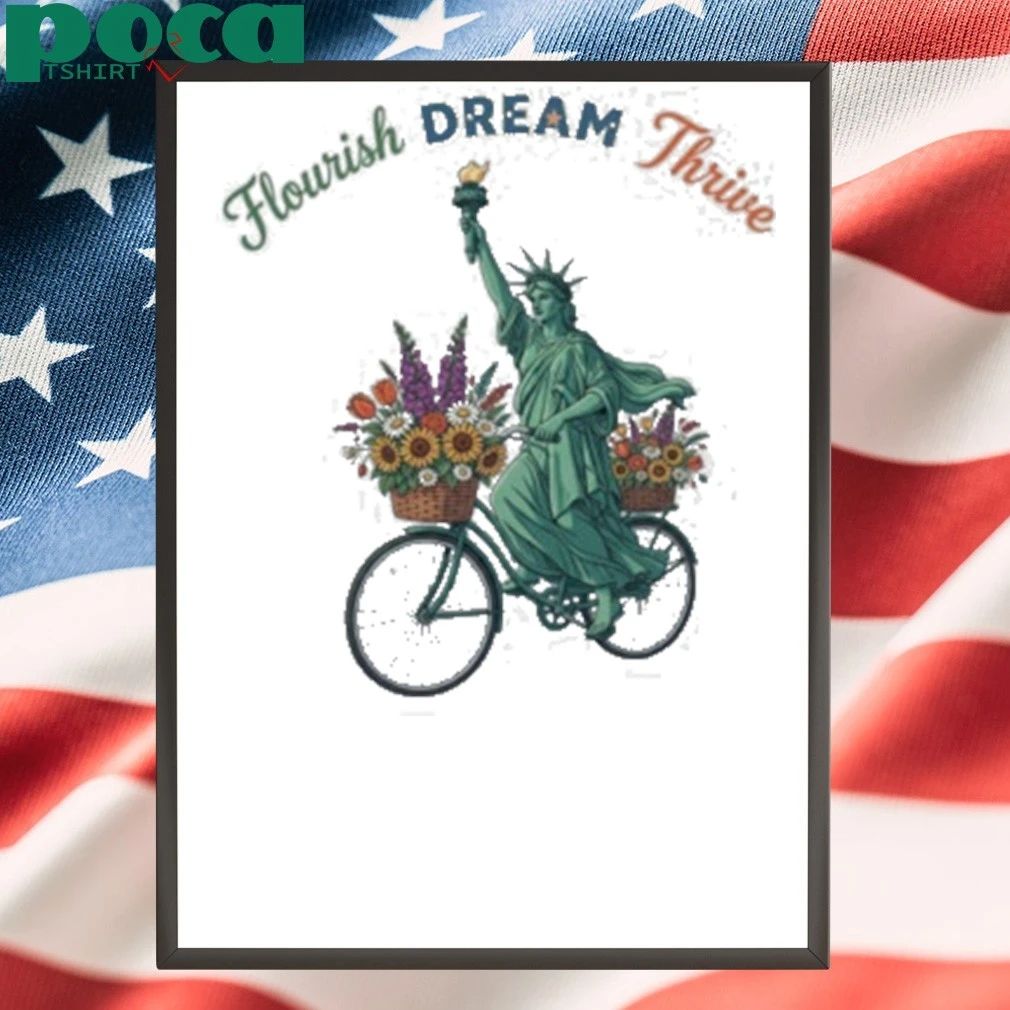 Anti-Trump Flourish Dream Thrive Portland Frog 2025 T-shirt