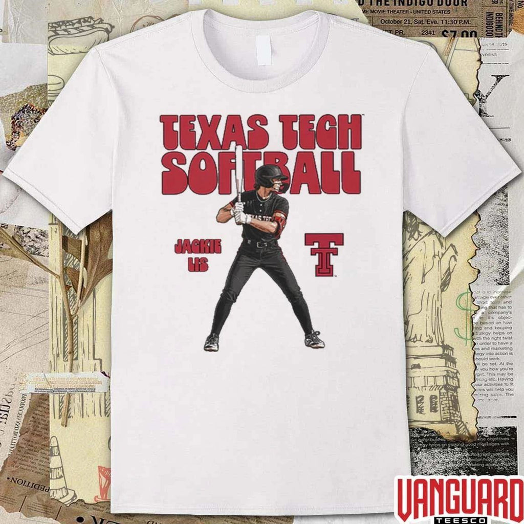 Jackie Lis Texas Tech Red Raiders Softball Illustrated t-shirt