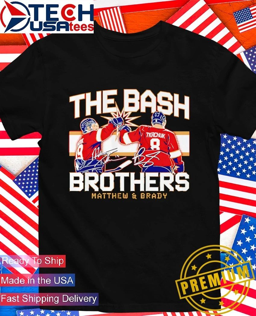 Matthew and Brady Tkachuk The Bash Brothers Florida Panthers signature shirt