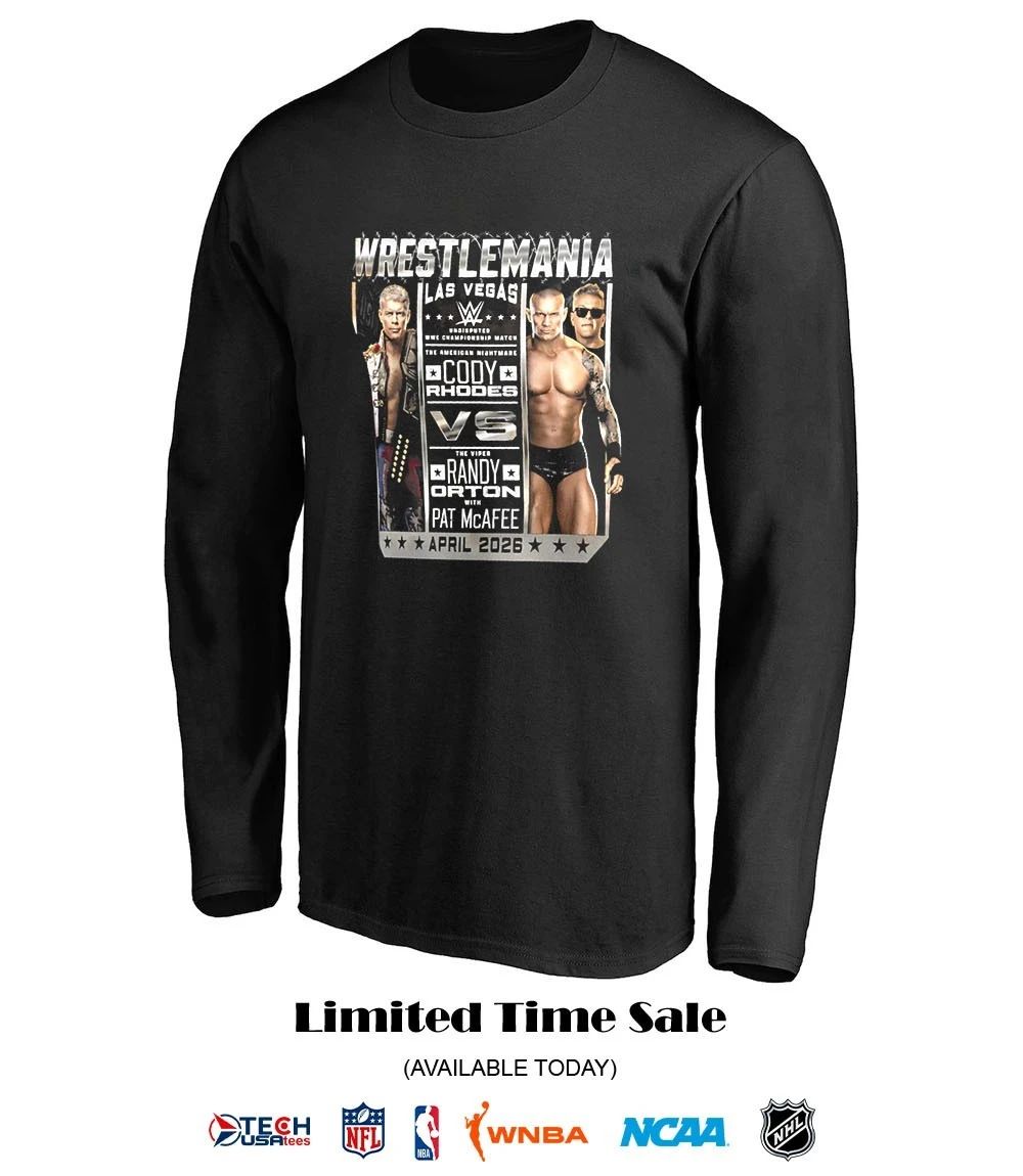 WrestleMania 42 Cody Rhodes vs. Randy Orton 2026 shirt