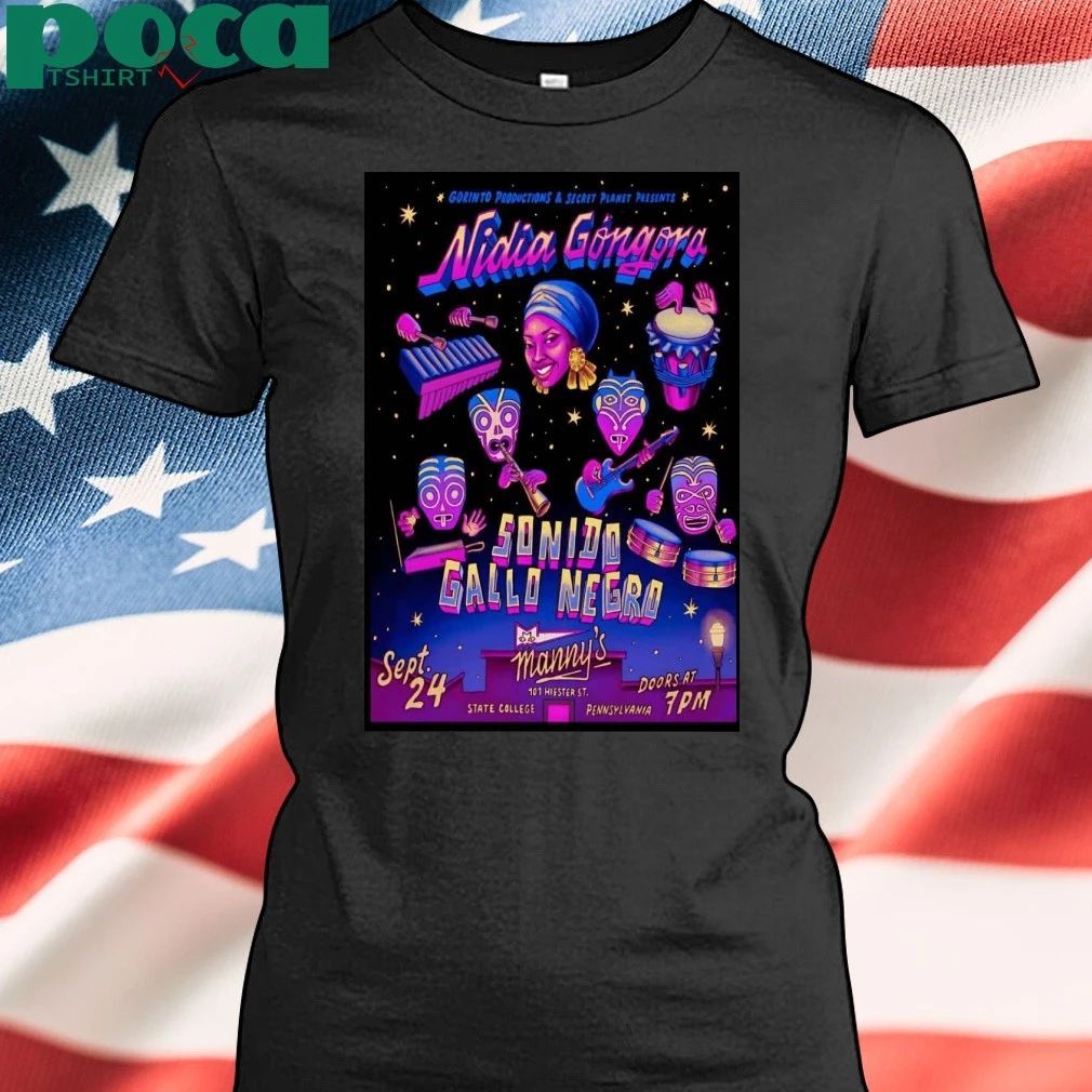 Nidia Gongora September 24 2025 Manny’s Performance Space in State College PA Poster T-shirt