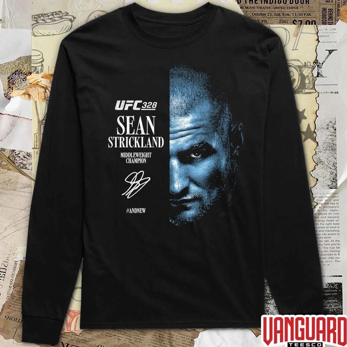 2026 UFC 328 Sean Strickland Middleweight Champions And New Signature t-shirt