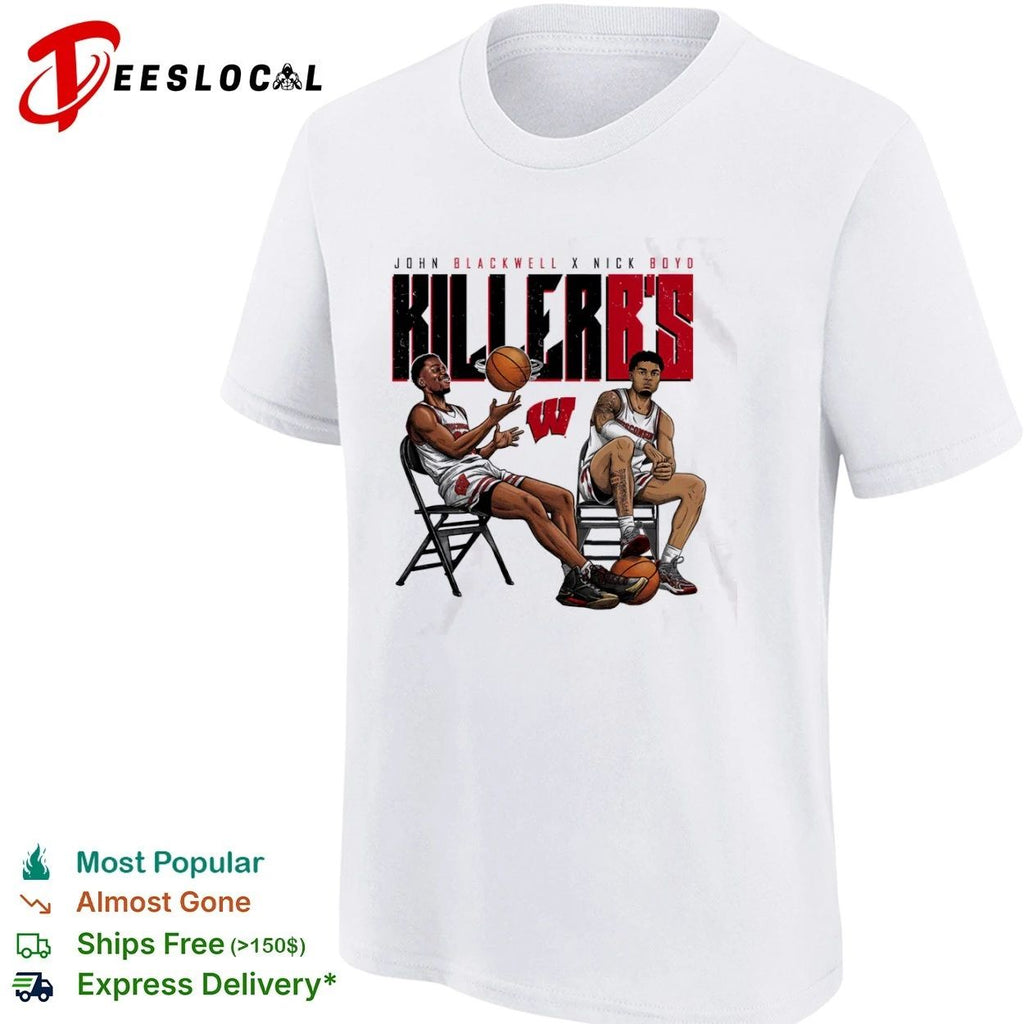 John Blackwell X Nick Boyd Killer B’s Wisconsin Badgers T-shirt
