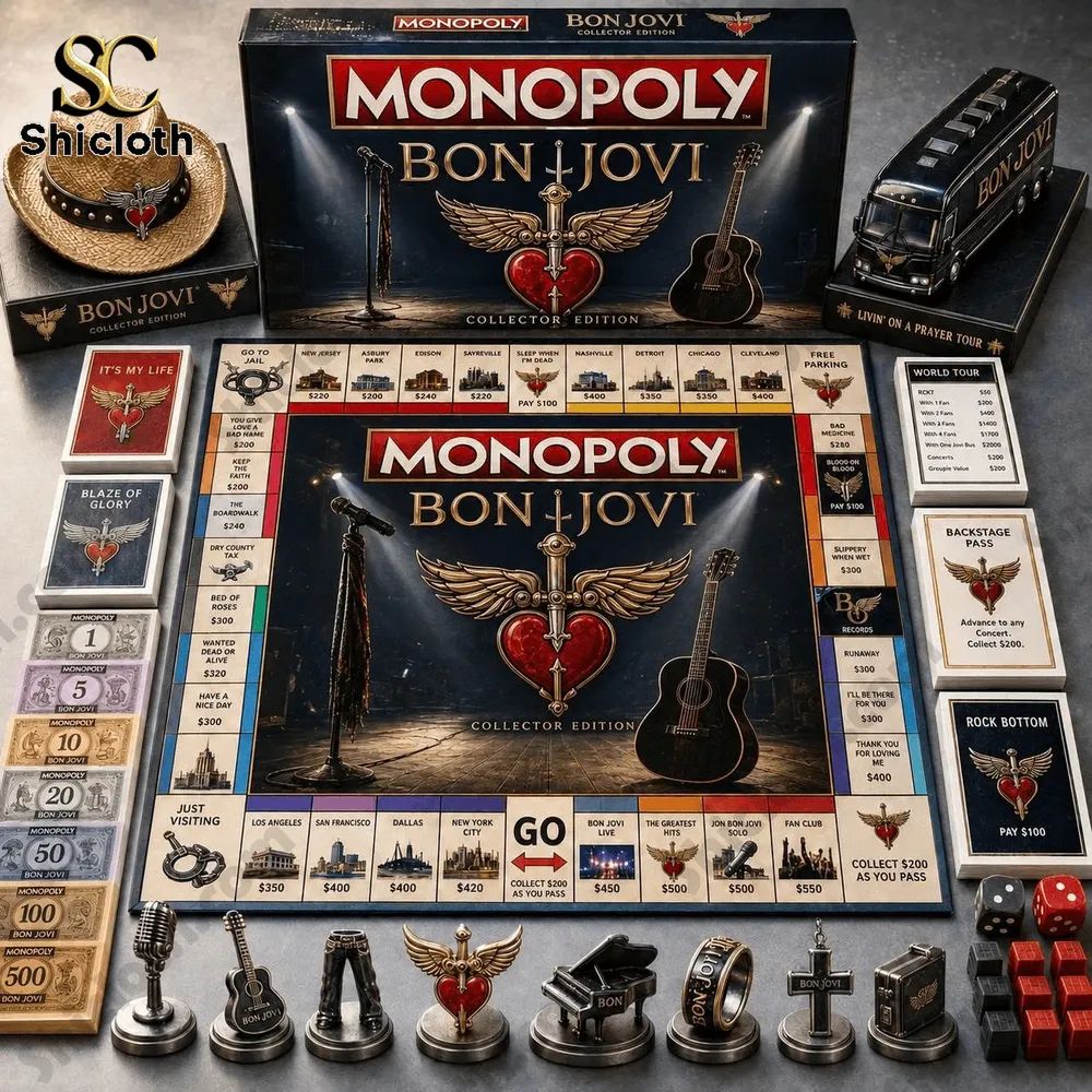 Bon Jovi Collector’s Edition Monopoly Board Game