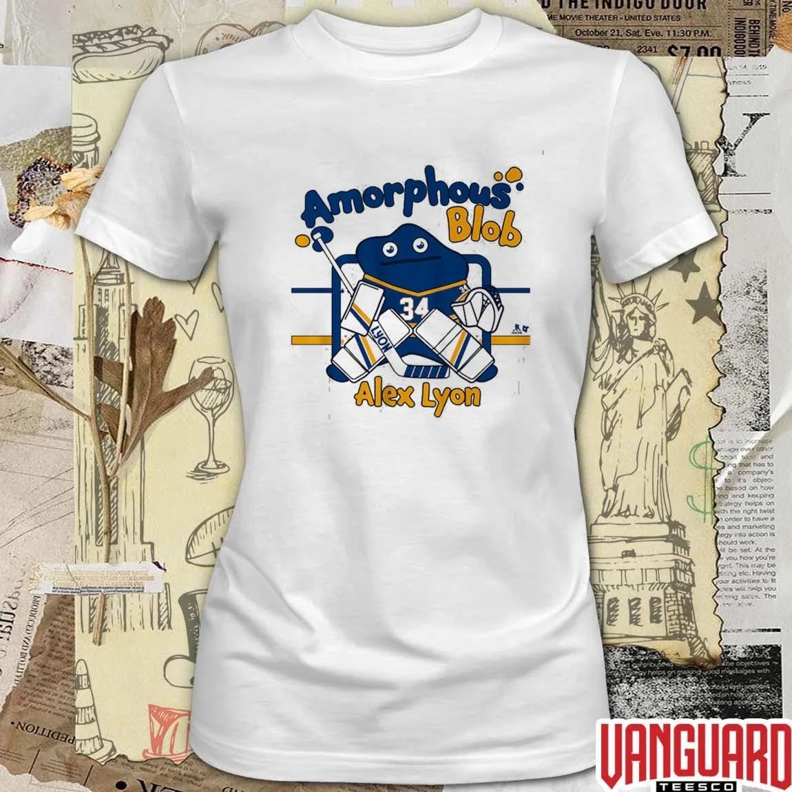 Alex Lyon Amorphous Blob Buffalo Sabres NHL Signature t-shirt