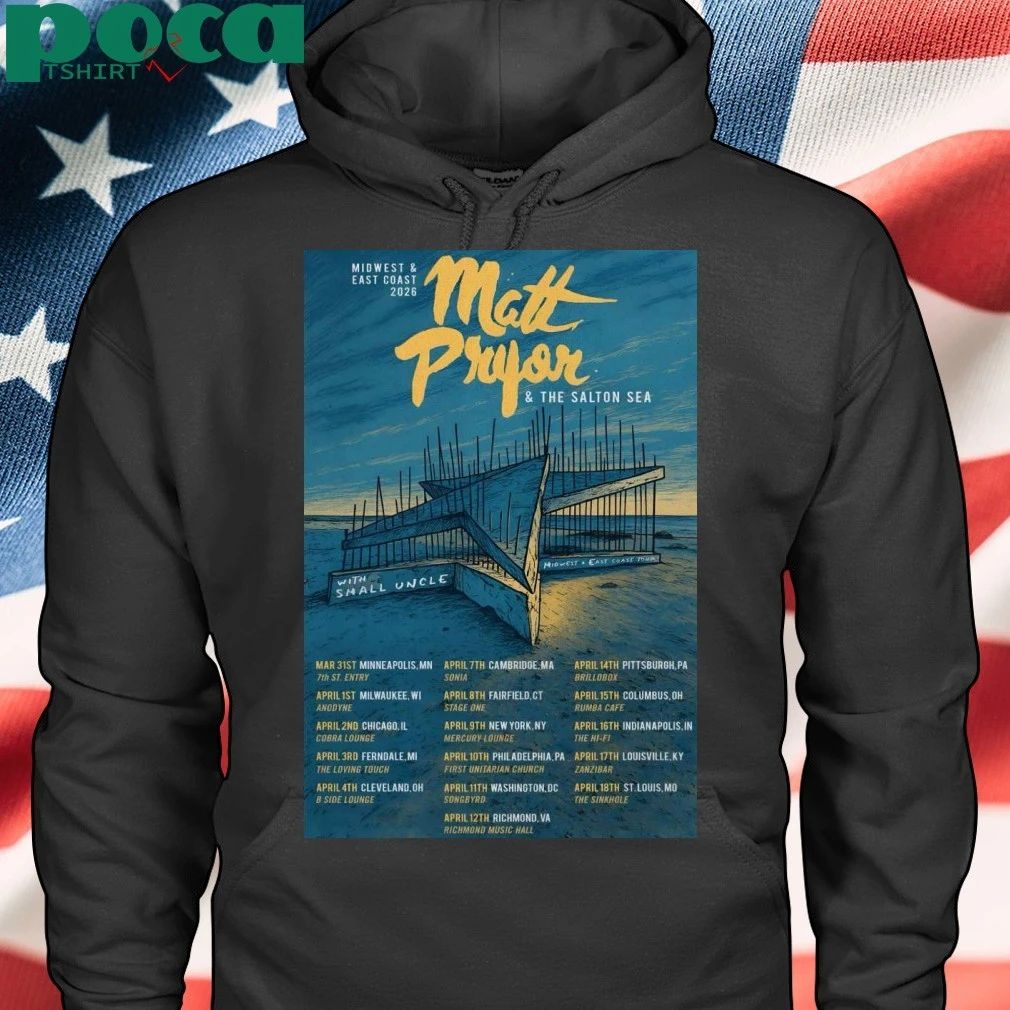 Matt Pryor Midwest And East Coast 2026 Tour Poster T-shirt