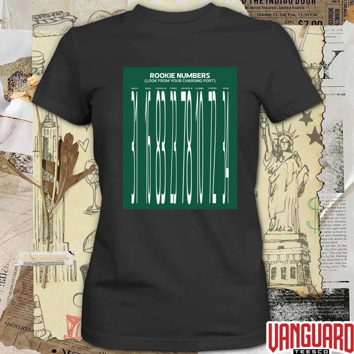 New York Jets Rookie Numbers Look From Your Charging Port t-shirt