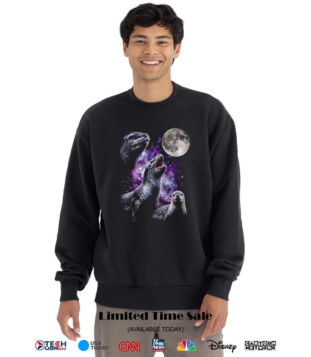 3 seals howling at the moon shirt