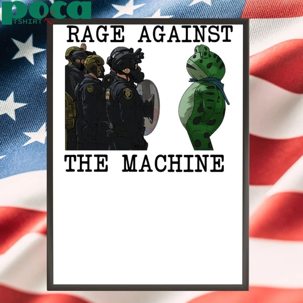 Portland Frog Rage Against The Machine Fascism 2025 T-shirt