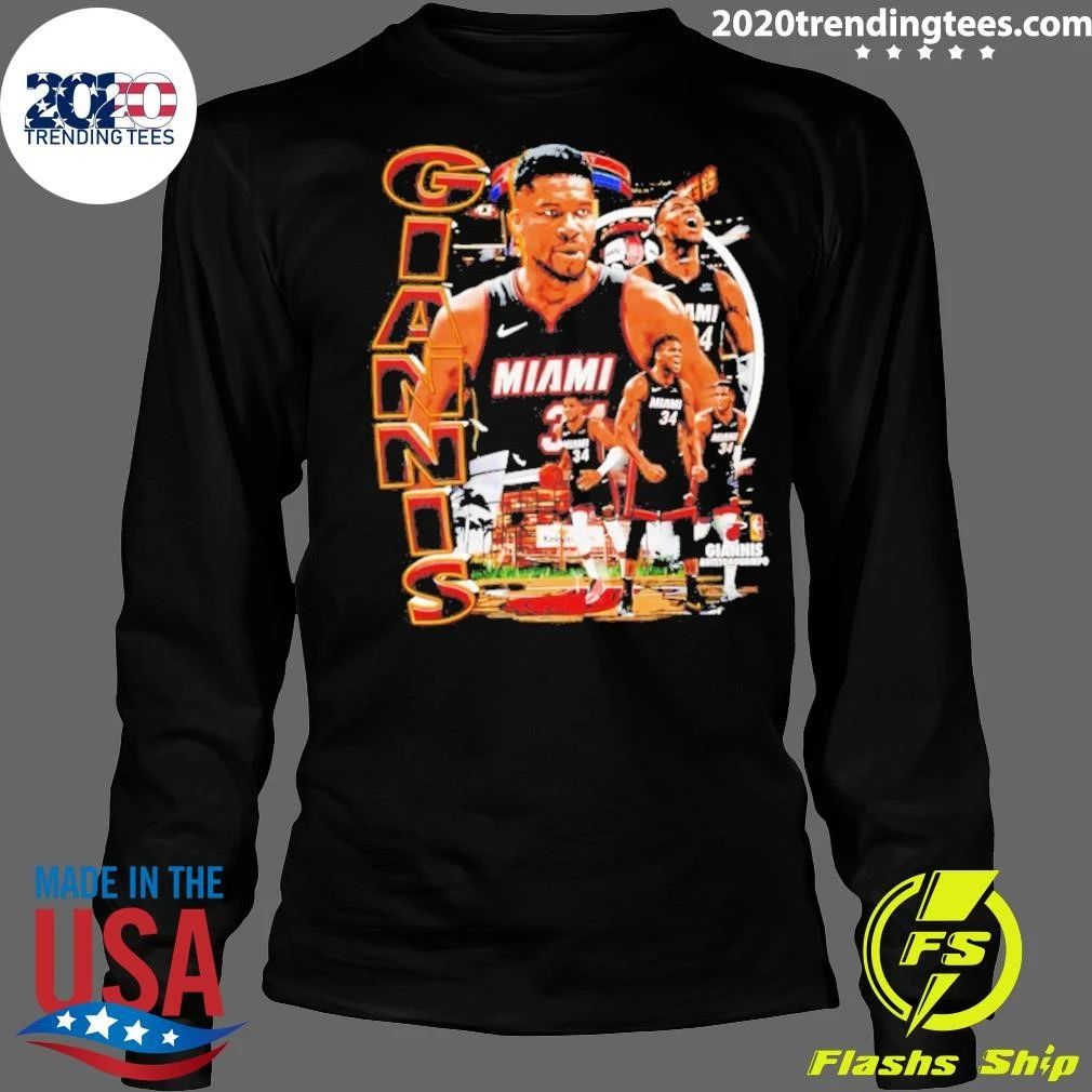 Giannis Antetokounmpo Miami Heat 90s Bootleg Vintage Shirt