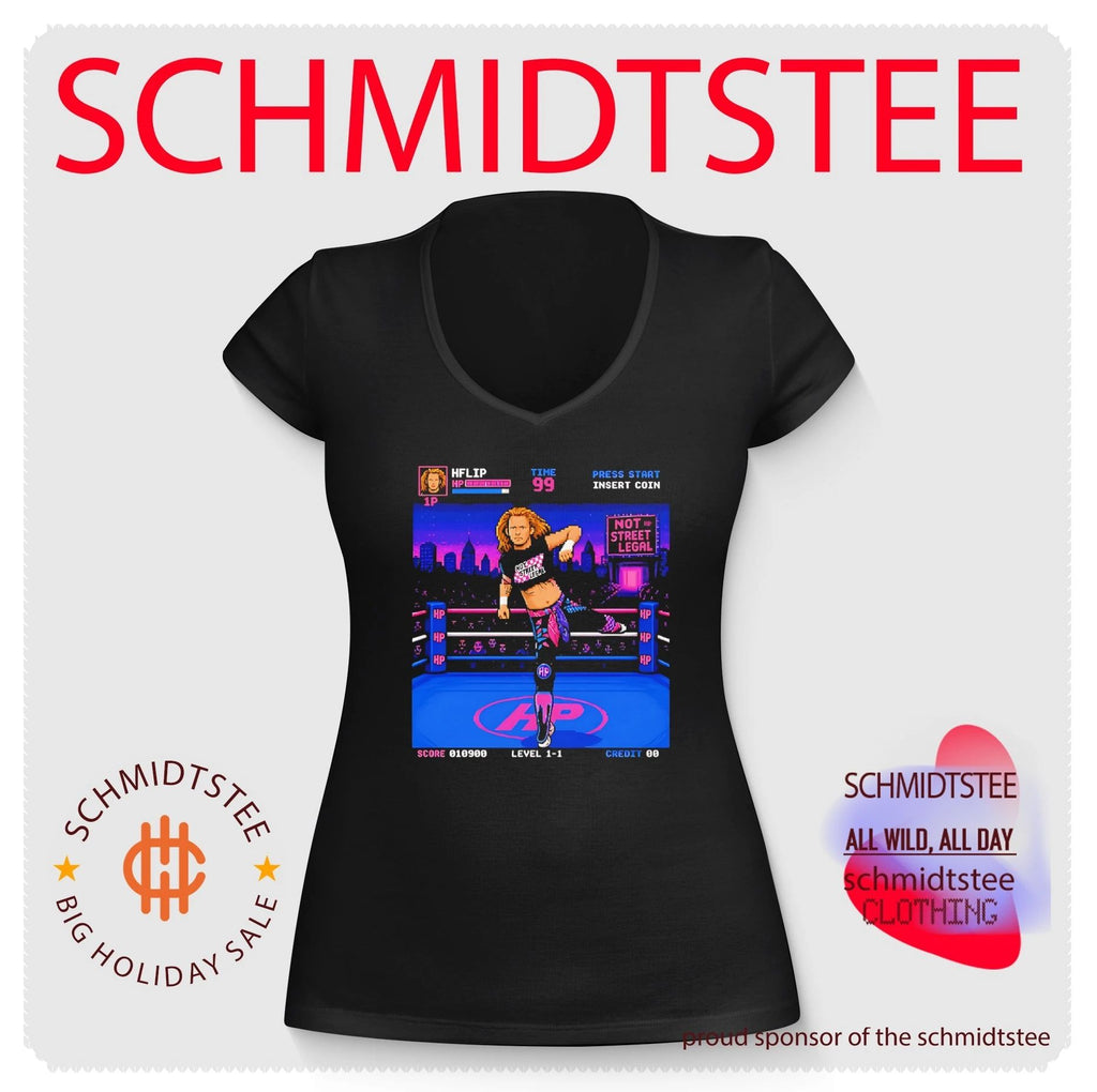Bret Hart RetroMania Wrestling 16-bit style shirt