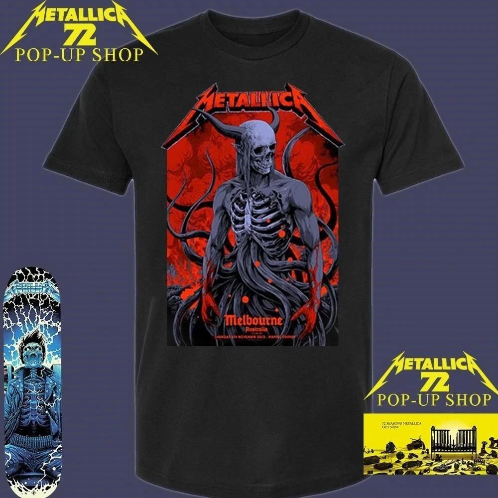 Metallica M72 Melbourne Pop Up Shop Tee By Ken Taylor On November 8 2025 Melbourne Australia Limited T-Shirt