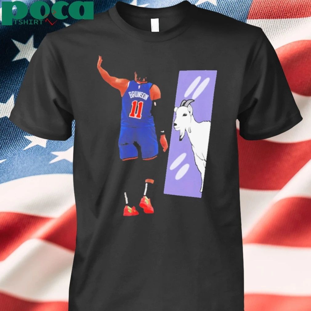 Jalen Brunson GOAT Mirror Shirt