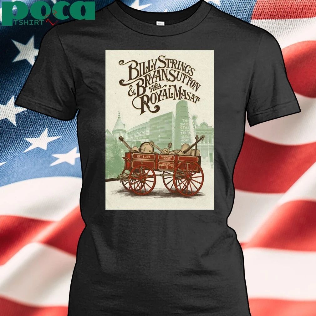 Billy Strings Sept 6 2025 Woodward Theatre Tour Poster T-shirt