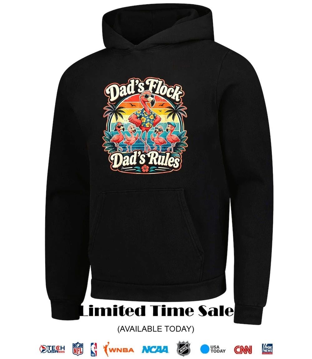 Dad’s flock dad rules Flamingo shirt