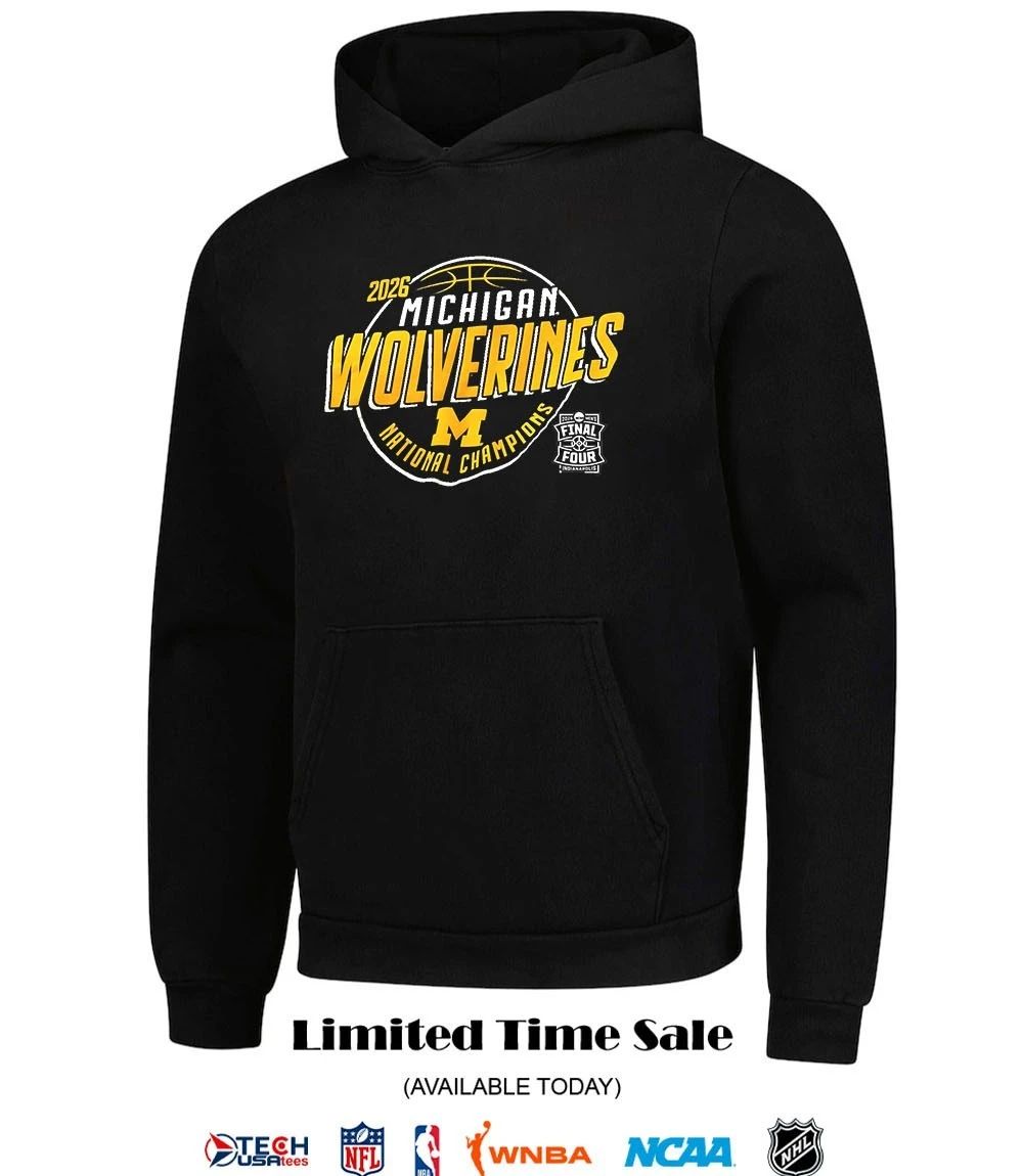 Michigan Wolverines 2026 National Champions Basketball Final Four shirt