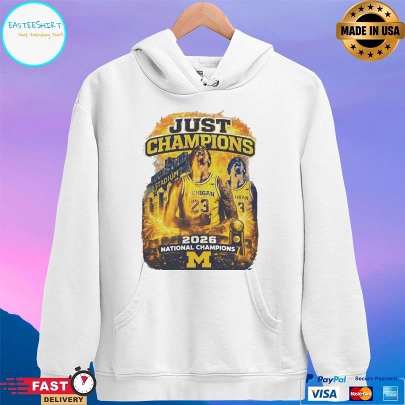 Just Champions Basketball 2026 National Champions Michigan Wolverines T-shirt
