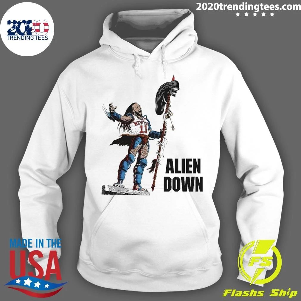Jalen Brunson Alien Down Knicks Beat Spurs Shirt