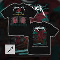 Metallica M72 World Tour 2026 Cardiff Wales T-Shirt – Official Sabrina Edwards Welsh Red Dragon & Wizard Graphic 2-Sided Concert Tee with Europe Tour Dates