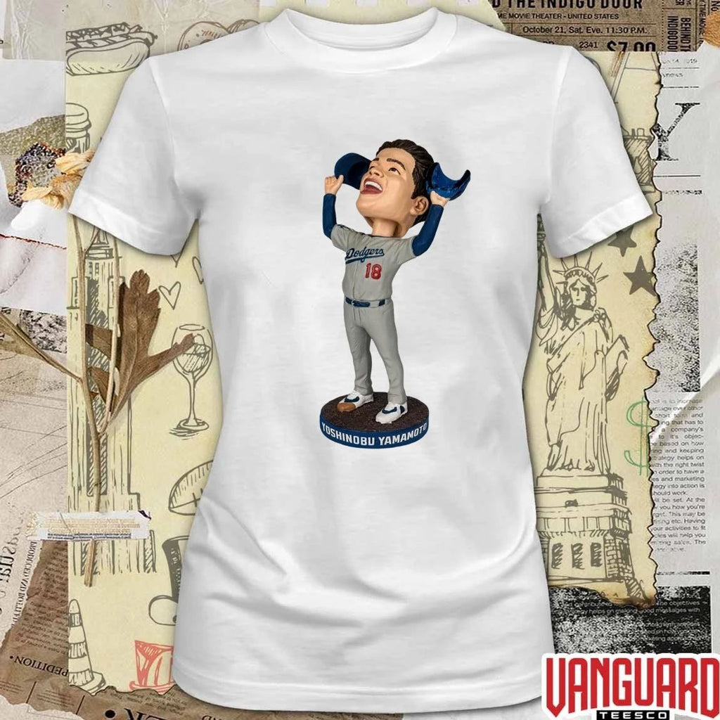 Dodgers Yoshinobu Yamamoto Game 7 Last Out Bobblehead 2026 Giveaways t-shirt