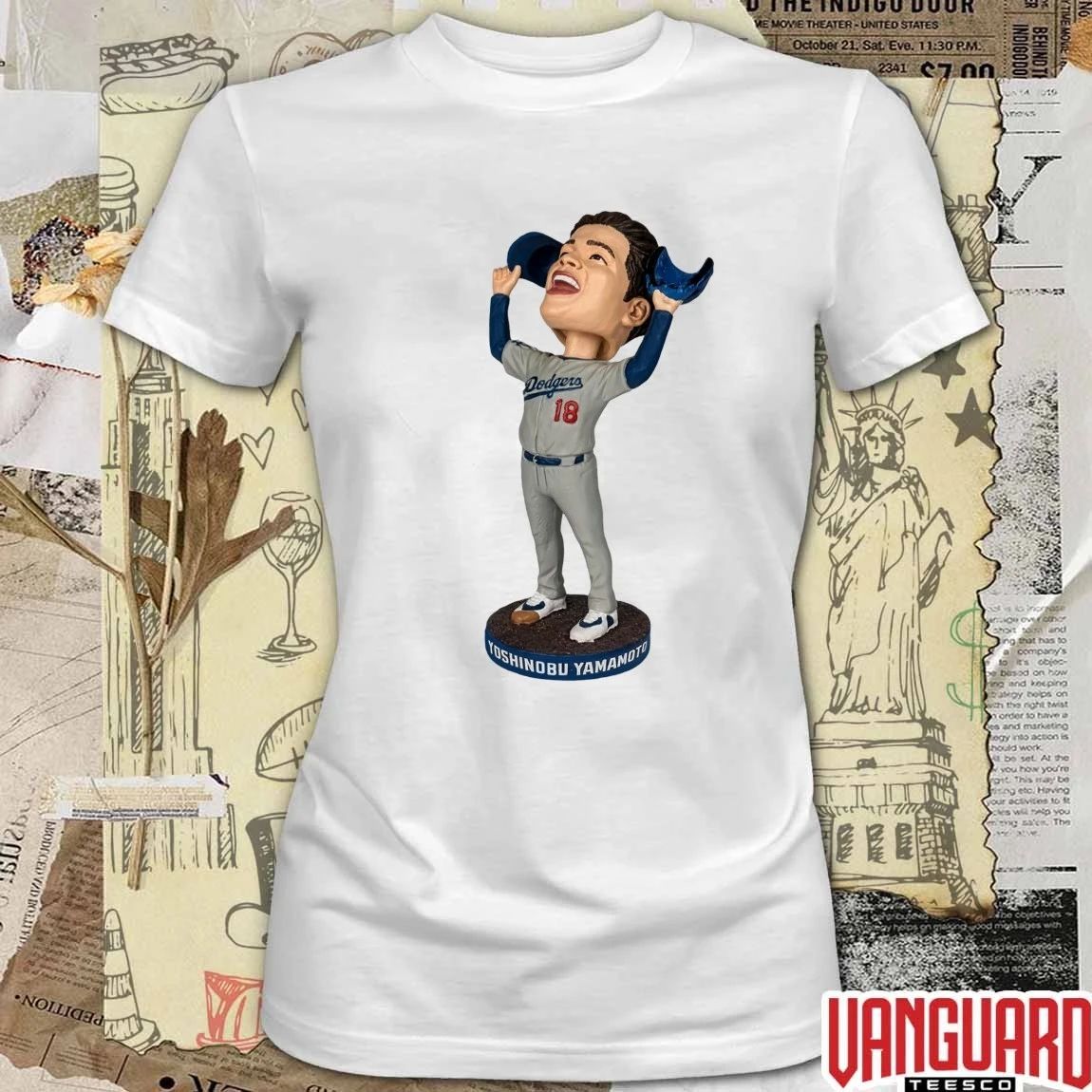 Dodgers Yoshinobu Yamamoto Game 7 Last Out Bobblehead 2026 Giveaways t-shirt