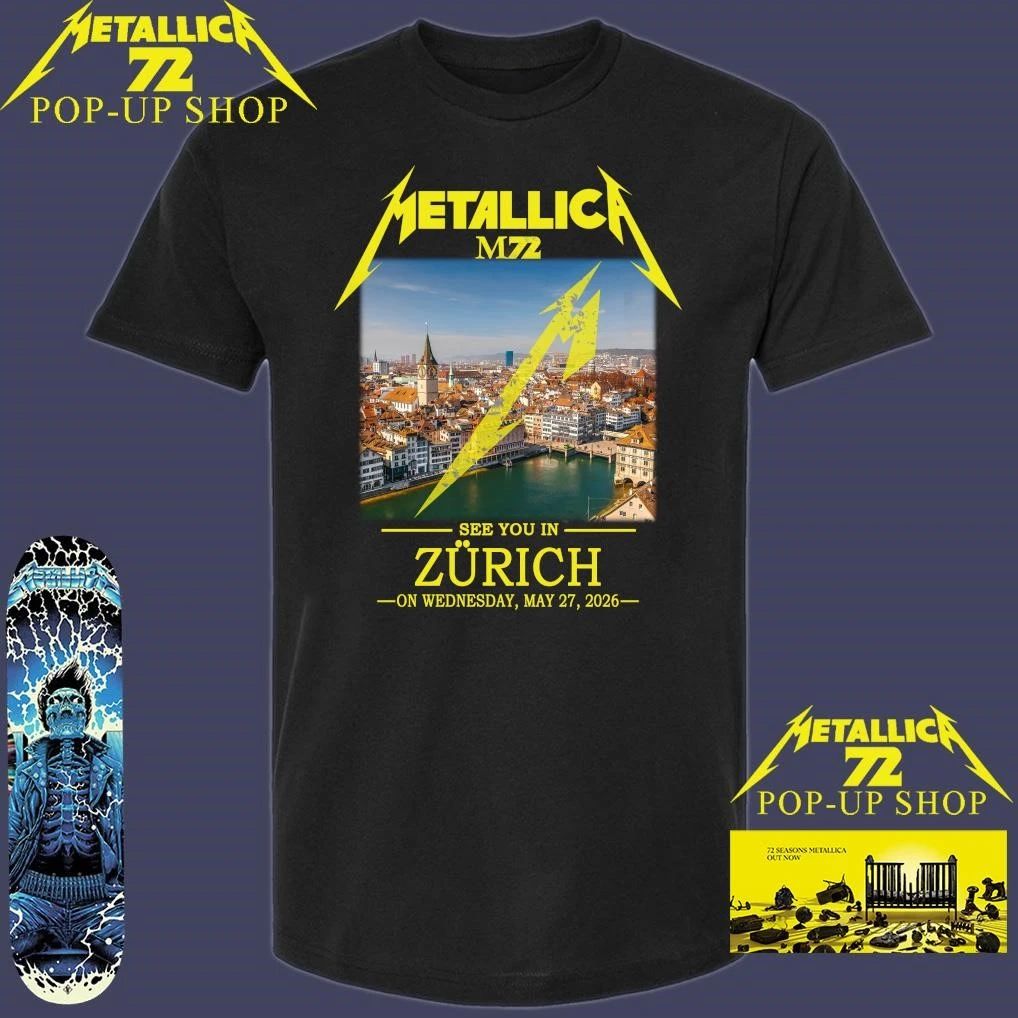 Metallica M72 See You In Zürich On Wednesday May 27, 2026 T-Shirt