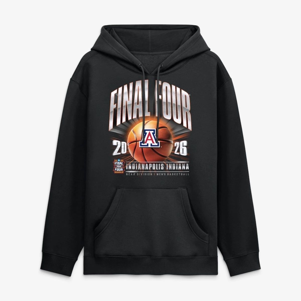 Arizona Wildcats 2026 NCAA Men’s Basketball Tournament March Madness Final Four Hoodie